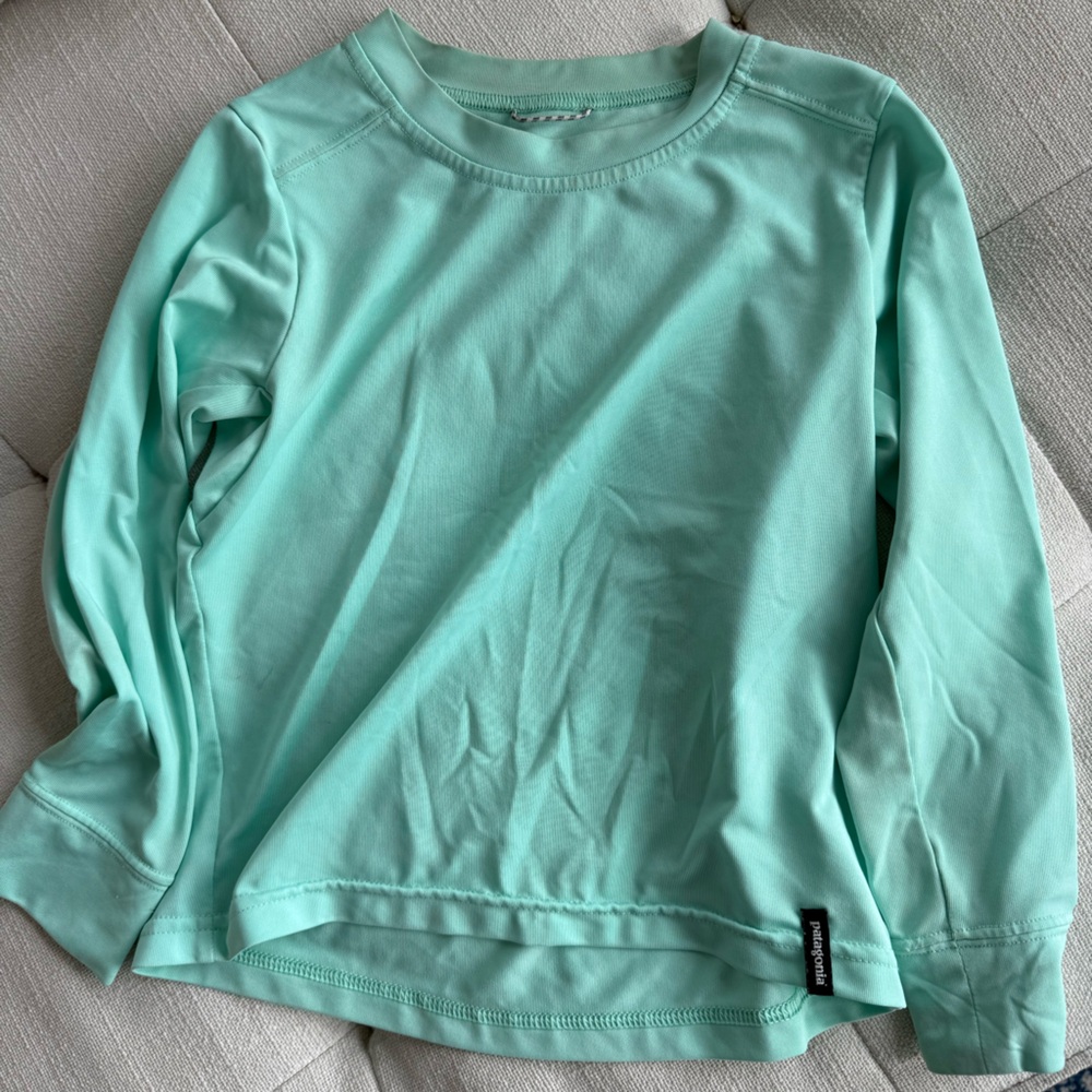 Patagonia Seafoam Green Capilene Silkweight Top